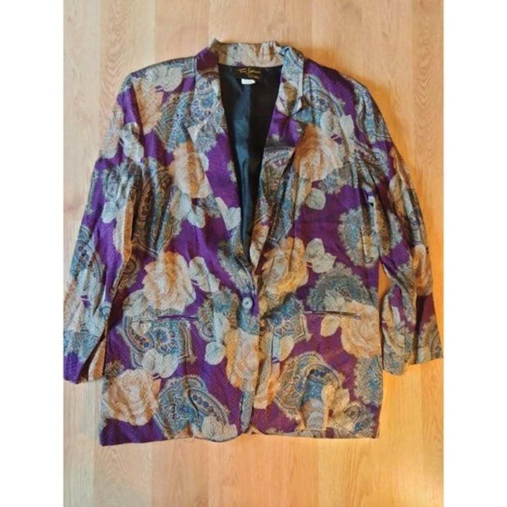 Toni Garment For C.C. Magic Women's Multi Color Blazer‎ Size Medium